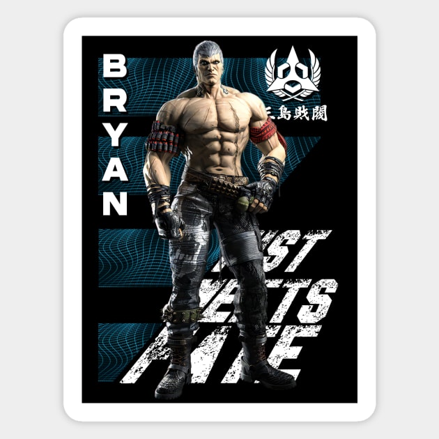 Bryan (Tekken 8) Sticker by wenderinf